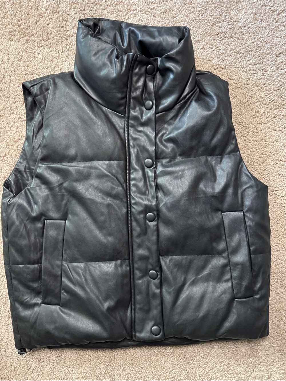 Black Puffer Vest Jacket